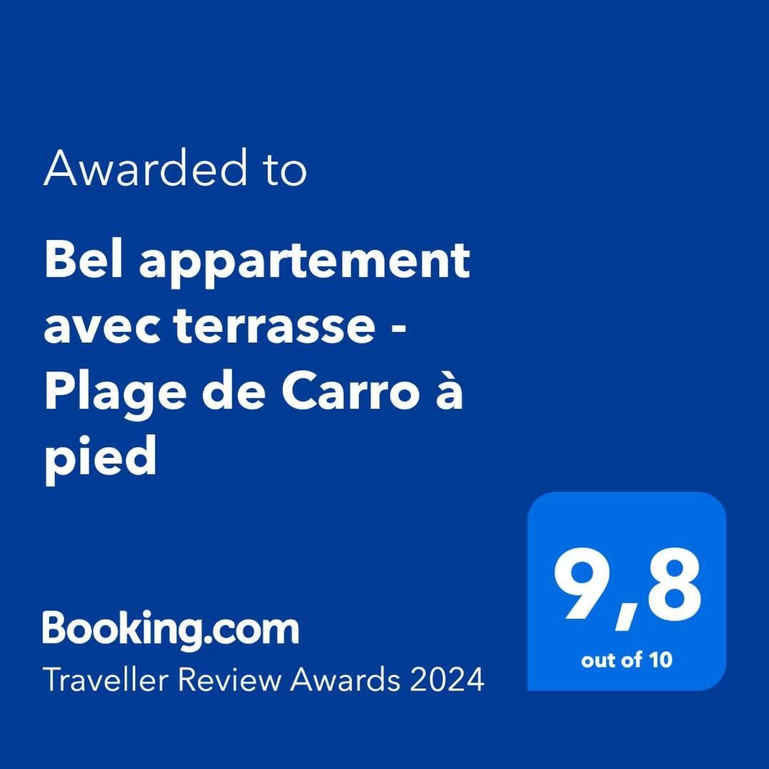 Bel Appartement Avec Terrasse - Plage De Carro A Pied มาร์ติกส์ ภายนอก รูปภาพ
